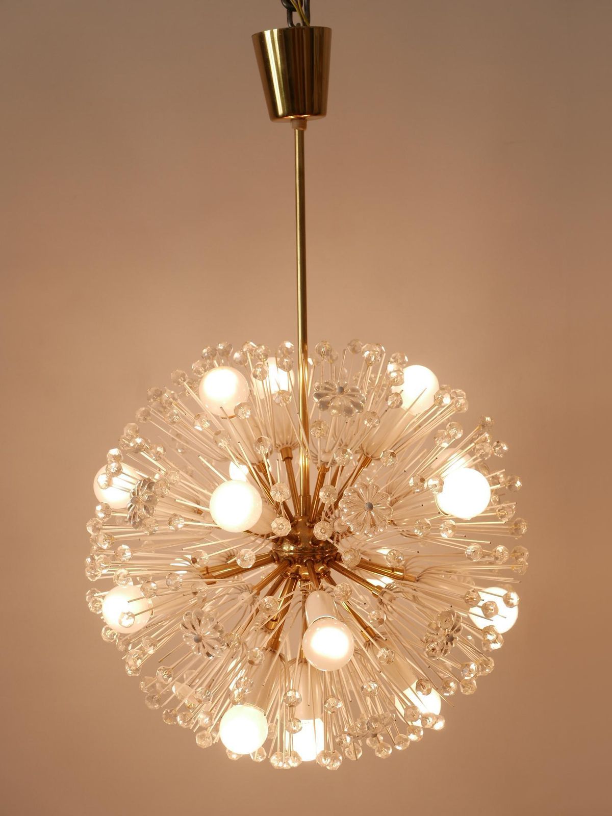 Amazing 17 Lights Chandelier Dandelion By Emil Stejnar For Rupert Nikoll 1950s photo furniture