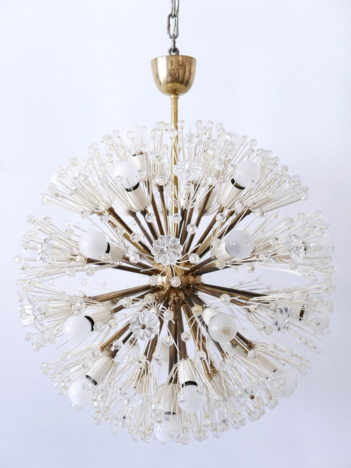 Large 33 Lights Chandelier Dandelion By Emil Stejnar For Rupert Nikoll 1950s photo 5751.0