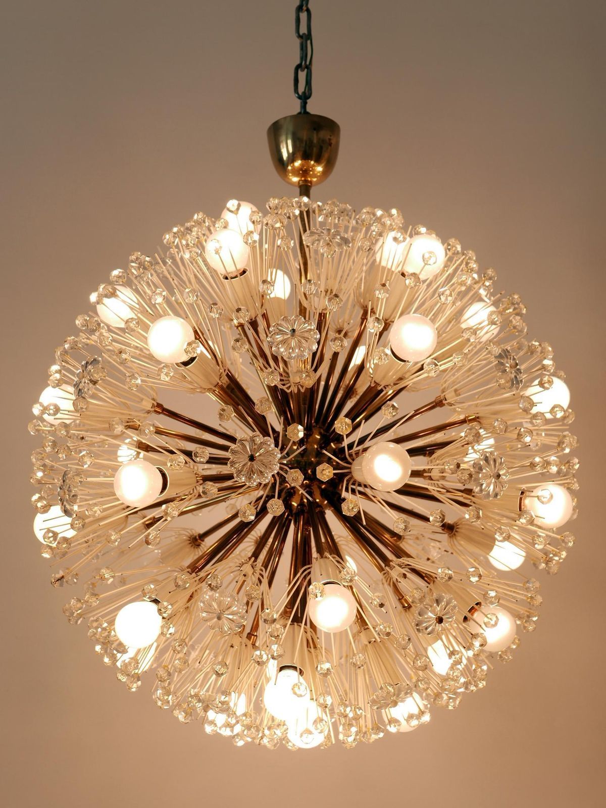 photo furniture Large 33 Lights Chandelier Dandelion By Emil Stejnar For Rupert Nikoll 1950s