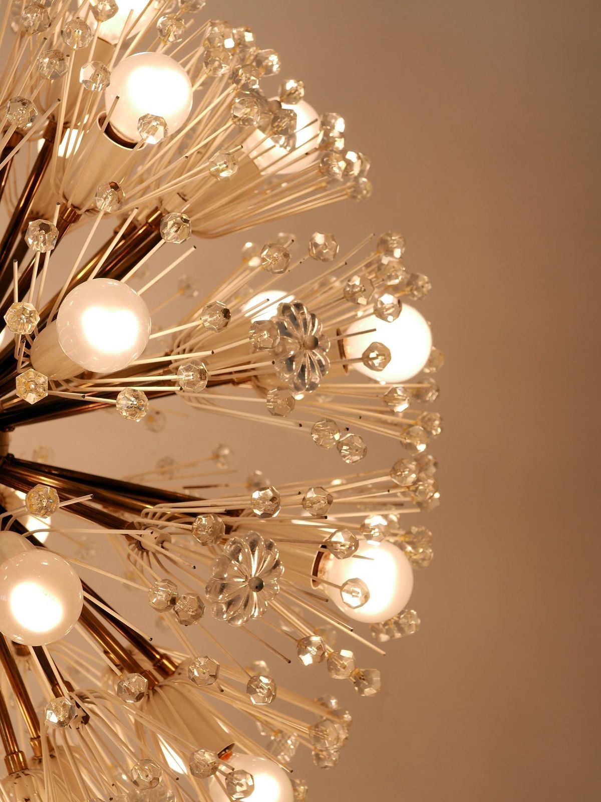 photo buy Large 33 Lights Chandelier Dandelion By Emil Stejnar For Rupert Nikoll 1950s