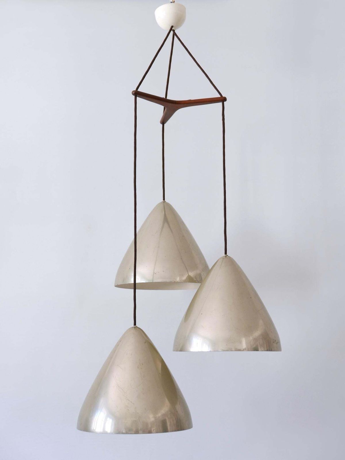 Elegant Cascading Pendant Lamp By Lisa Johansson Pape For Orno Finland 1960s photo 3982.0