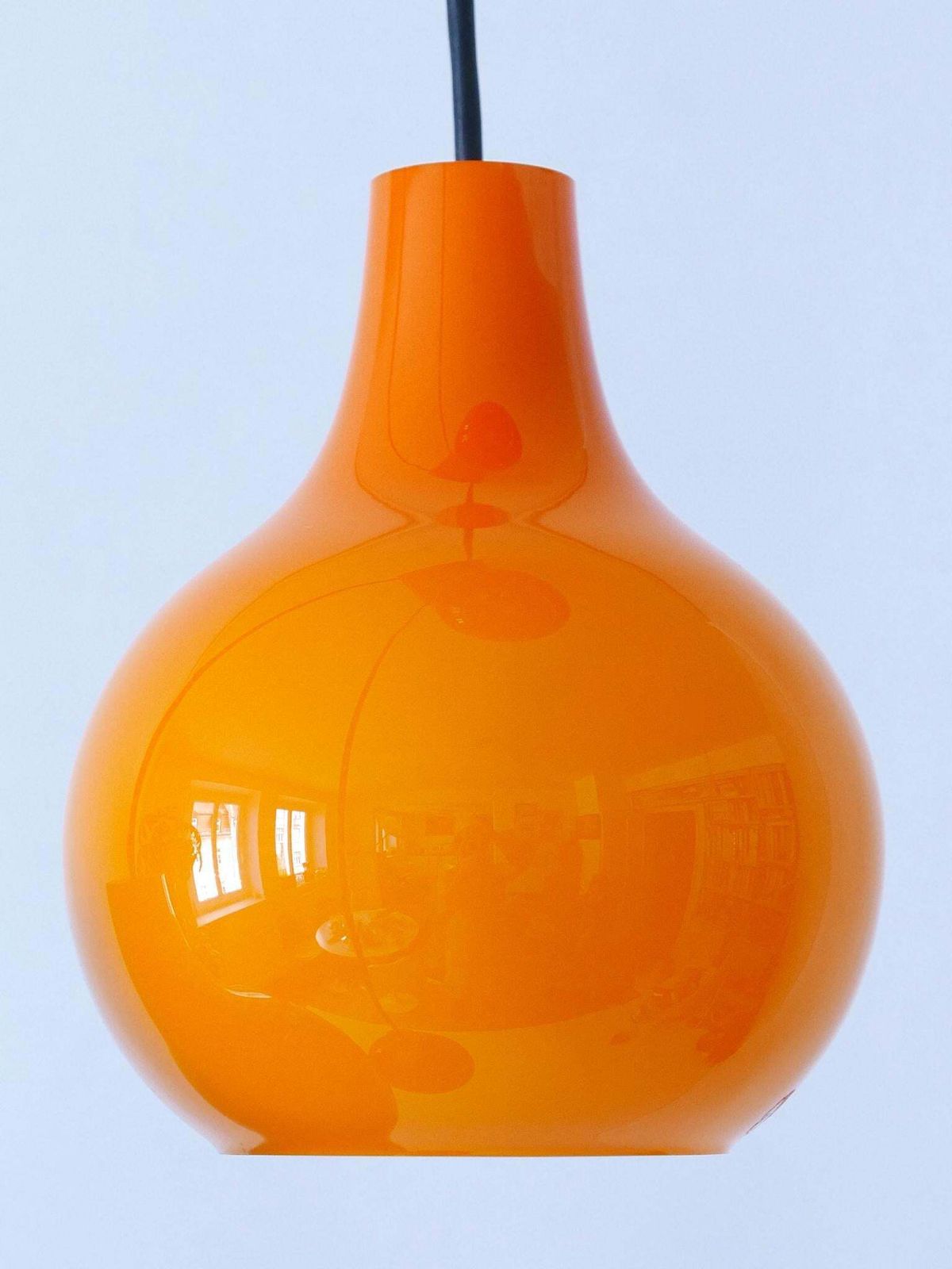 photo vinterior Amazing Four Flamed Cascading Pendant Lamp By Peill & Putzler Germany 1970s