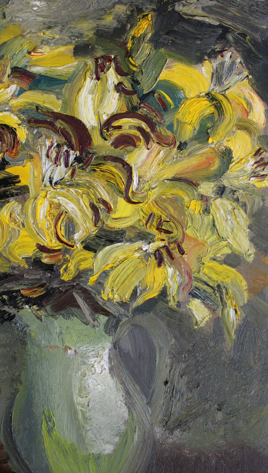 Inta Celminayellow Flowers. Canvas, Oil, 70x50 Cm photo 1525.0