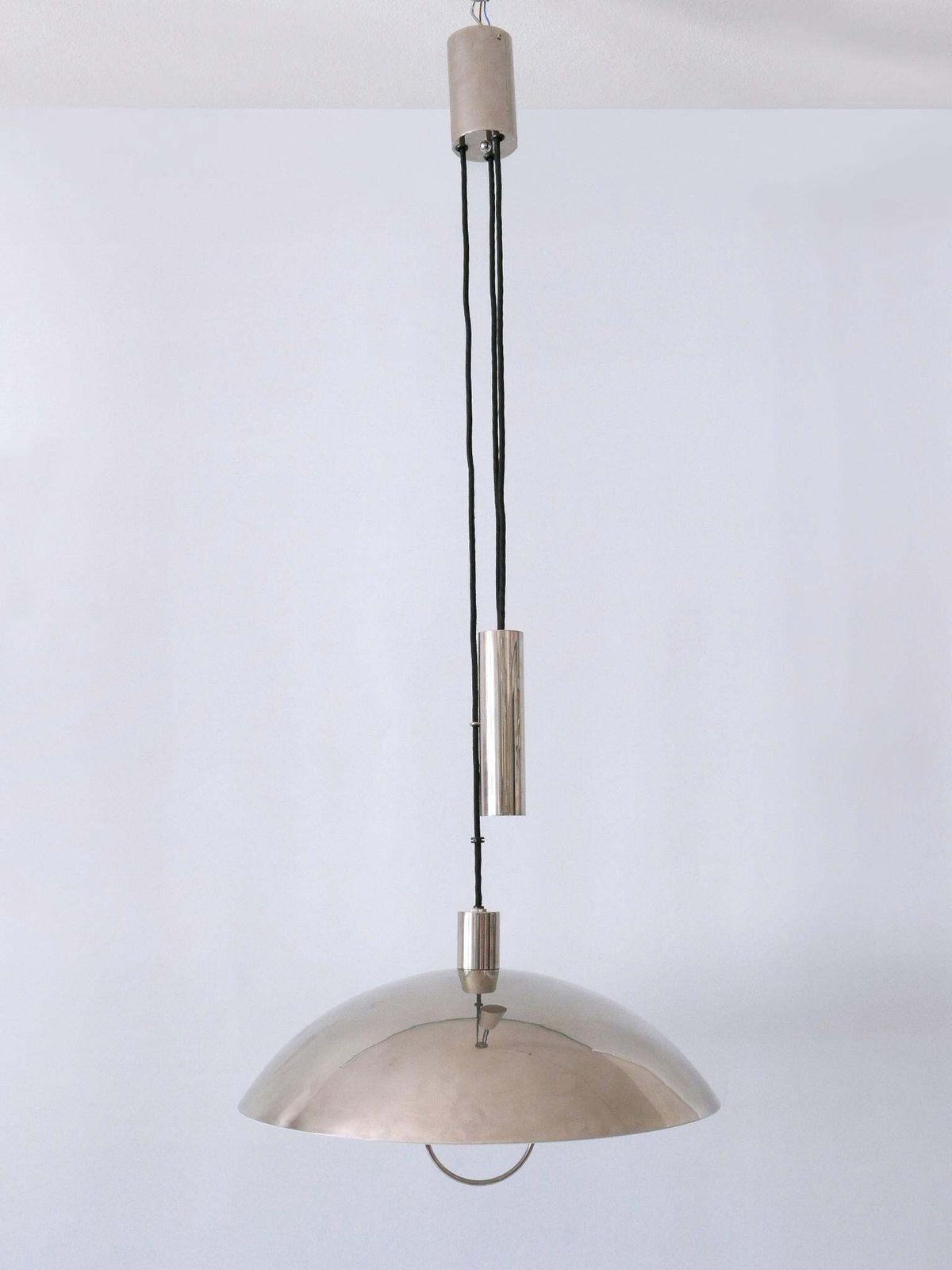 Early Tecnolumen Pendant Lamp 'Bauhaus Hmb 25/500' By Marianne Brandt 1980s photo vinterior