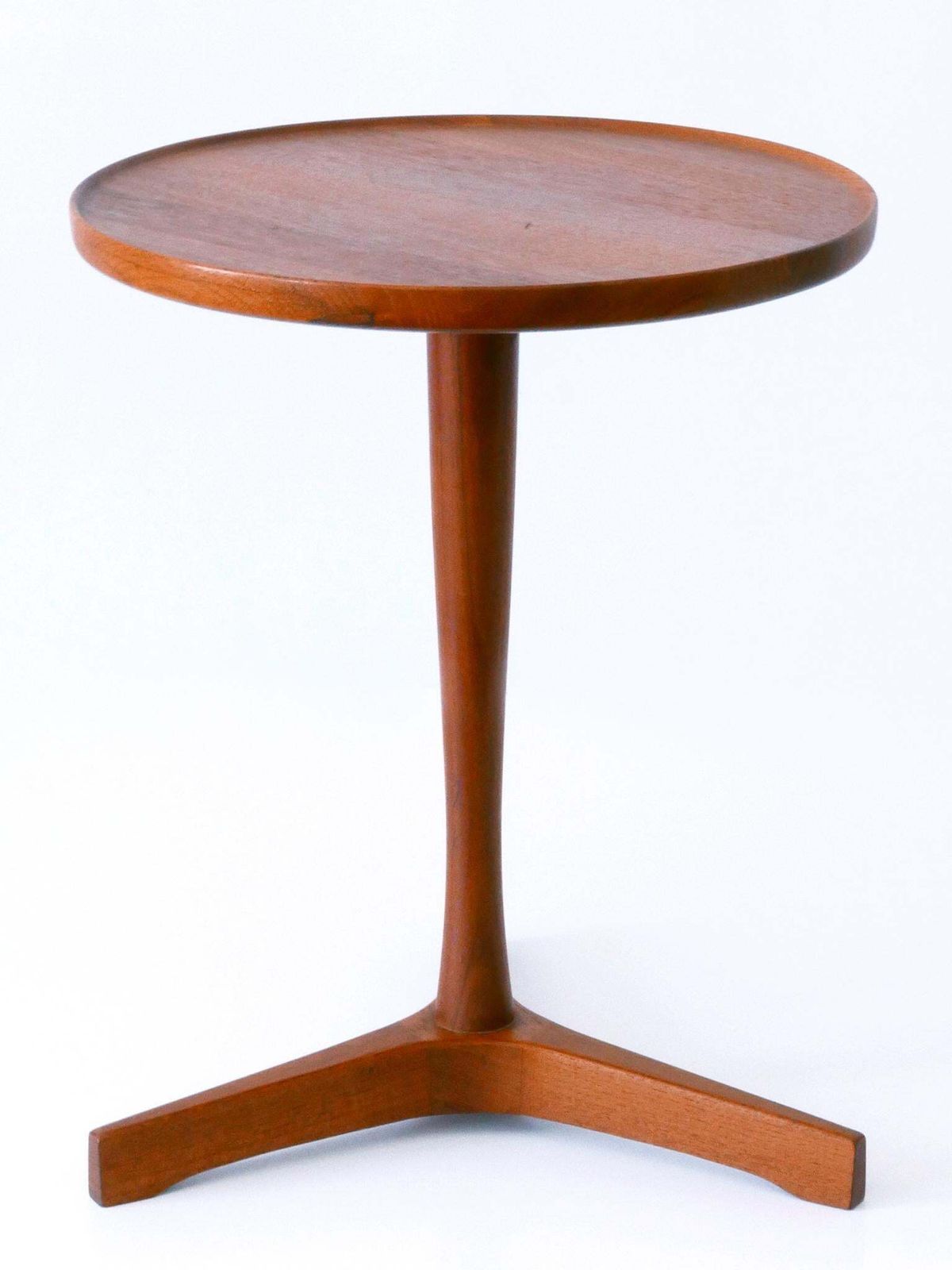 Elegant Mid Century Modern Teak Side Table By Hans C. Andersen For Artek 1960s photo vintage