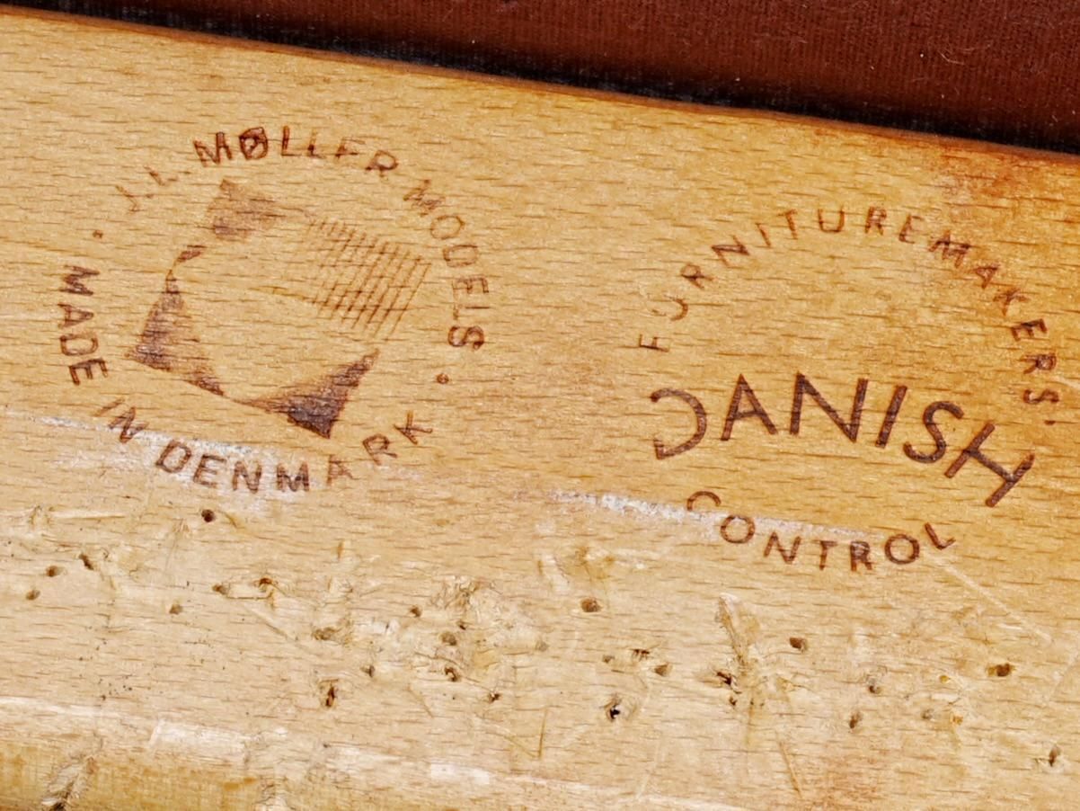Set Van 6 Niels Otto Møller Stoelen In Hout, Denemarken, Jaren 1960 photo buy