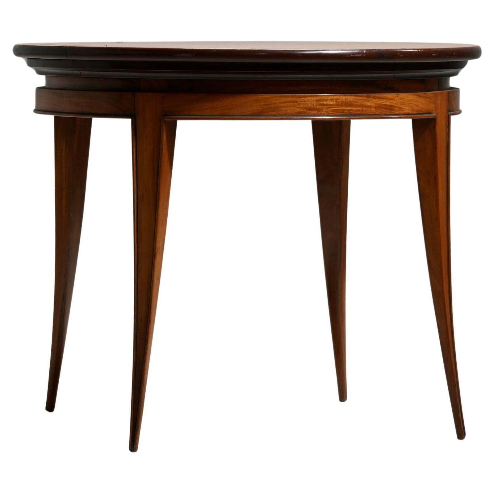 Ronde Salontafel Van Giuseppe Scapinelli In Hout, Brazilië, Ca. Jaren 1950