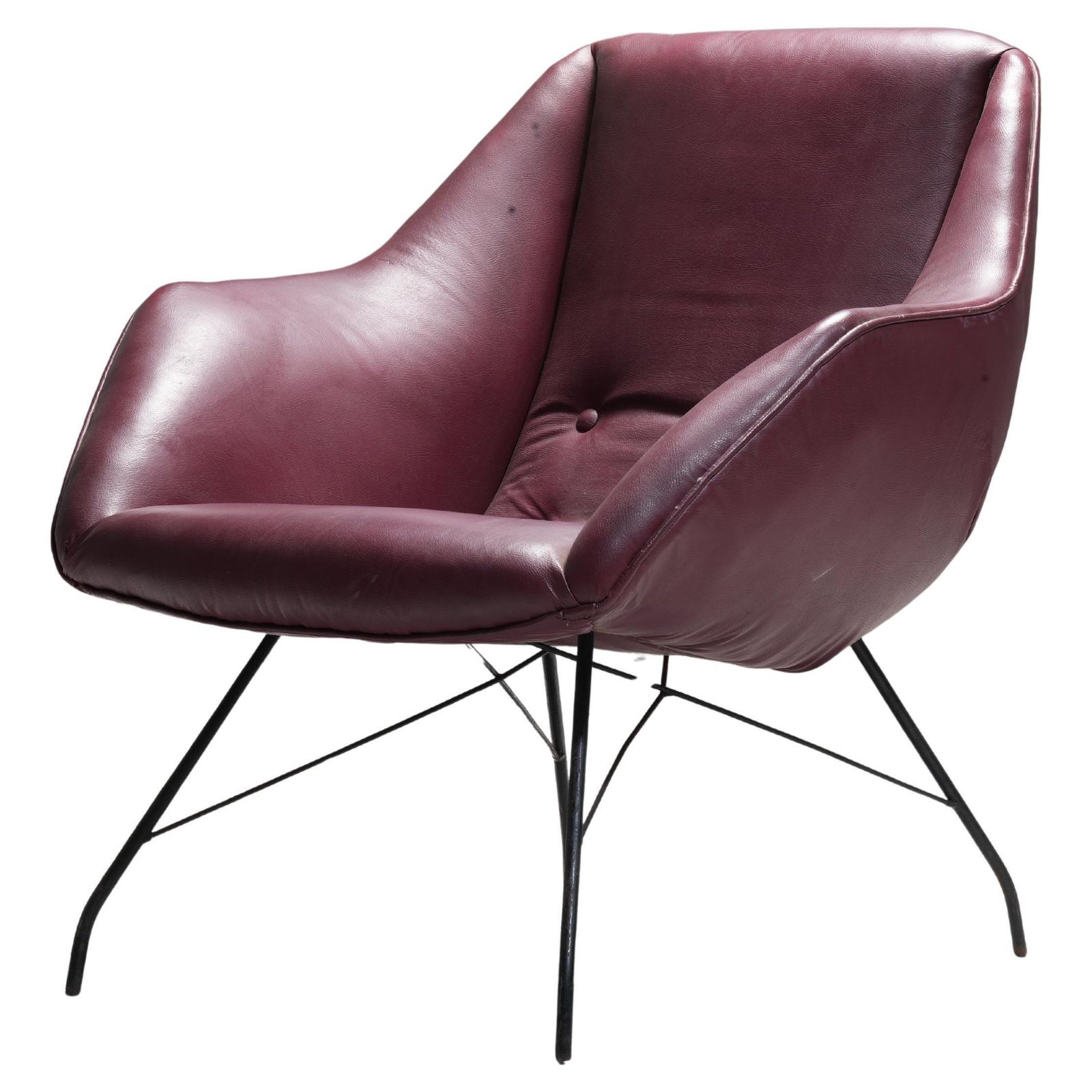 'Concha' Lounge Chair By Carlo Hauner And Martin Eisler, Brazil, 1950's
