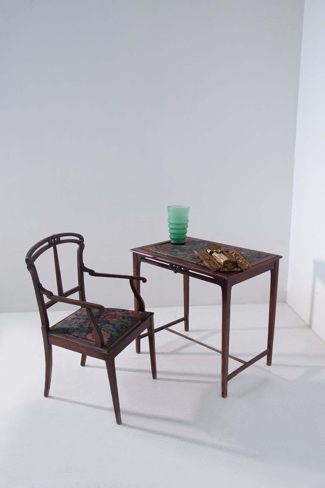 Italian Art Nouveau Style Desk And Chair Set photo furniture