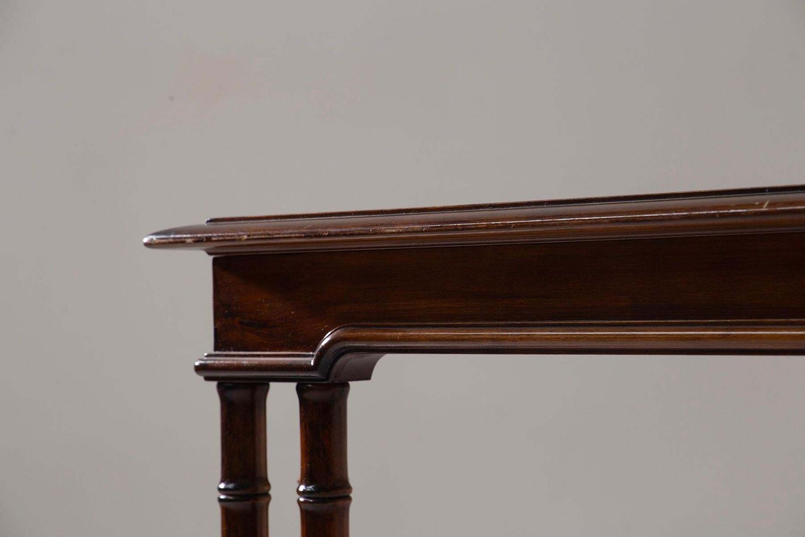 Gregotti's Faux Bamboo Buffet Tables With Cut Glass Shelves photo buy