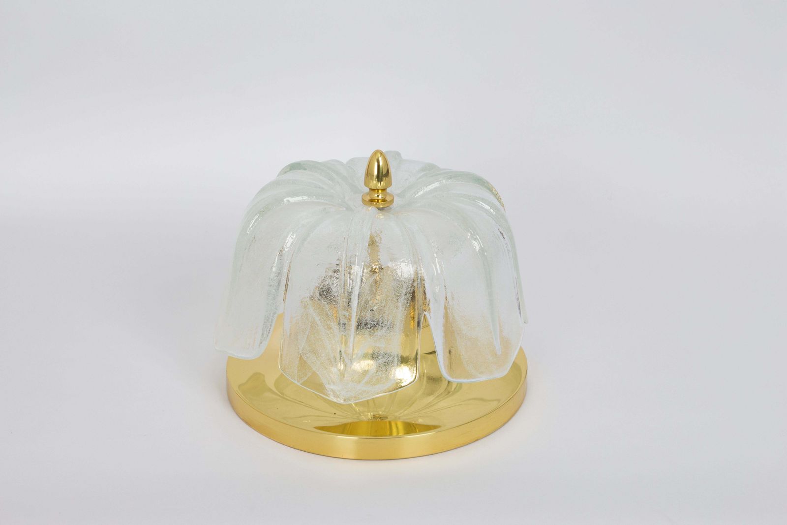 Large Round Murano Glass Flush Mount By Limburg, Germany, 1970s photo vinterior