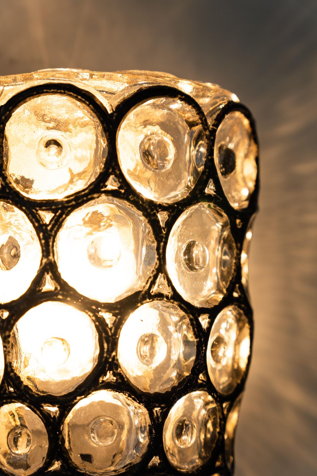 1 Of 2 Wall Lights Sconces Iron Glass By Limburg, Germany, 1960s photo buy