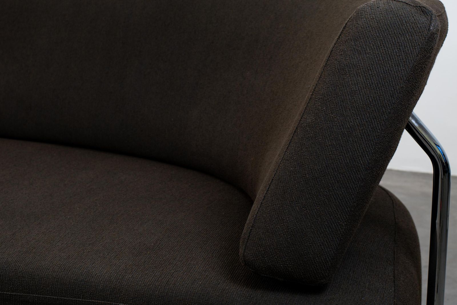 Francesco Binfaré Shark Sofa In Metal And Dark Brown Fabric By Edra Italy photo furniture
