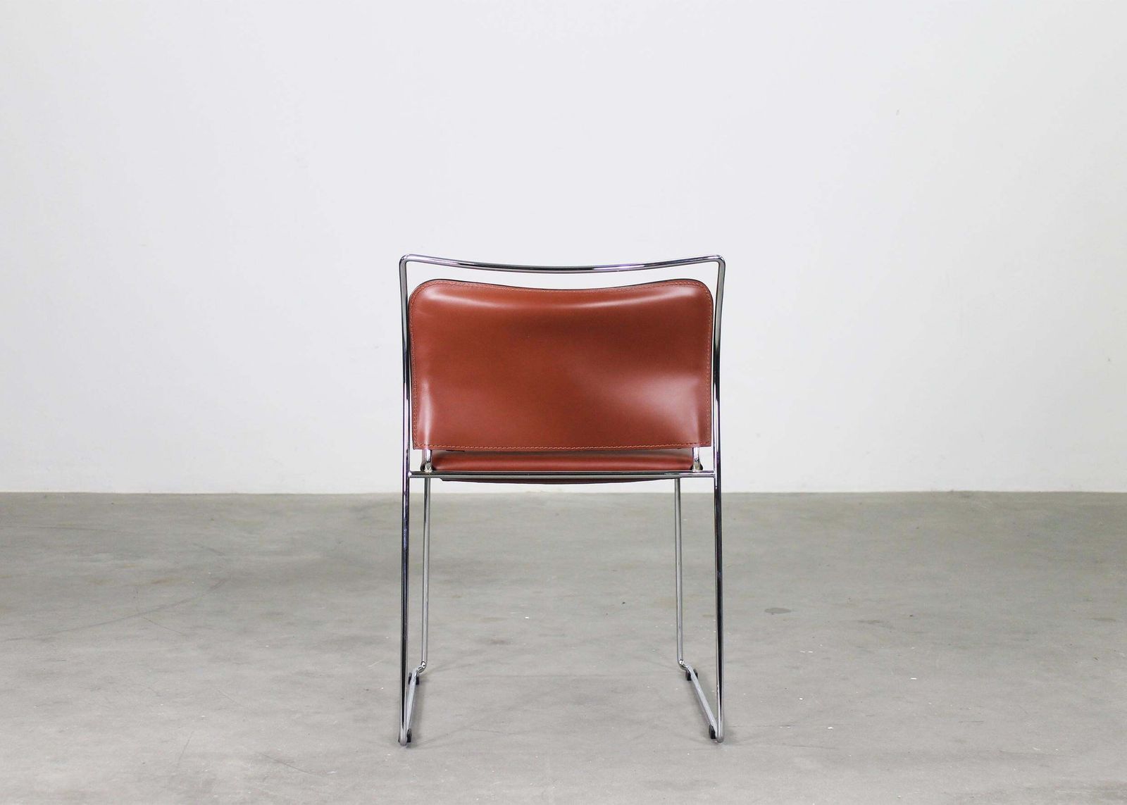 13067.0 Kazuhide Takahama Set Of Twelve Tulu Chairs In Leather And Steel By Simon Gavina photo