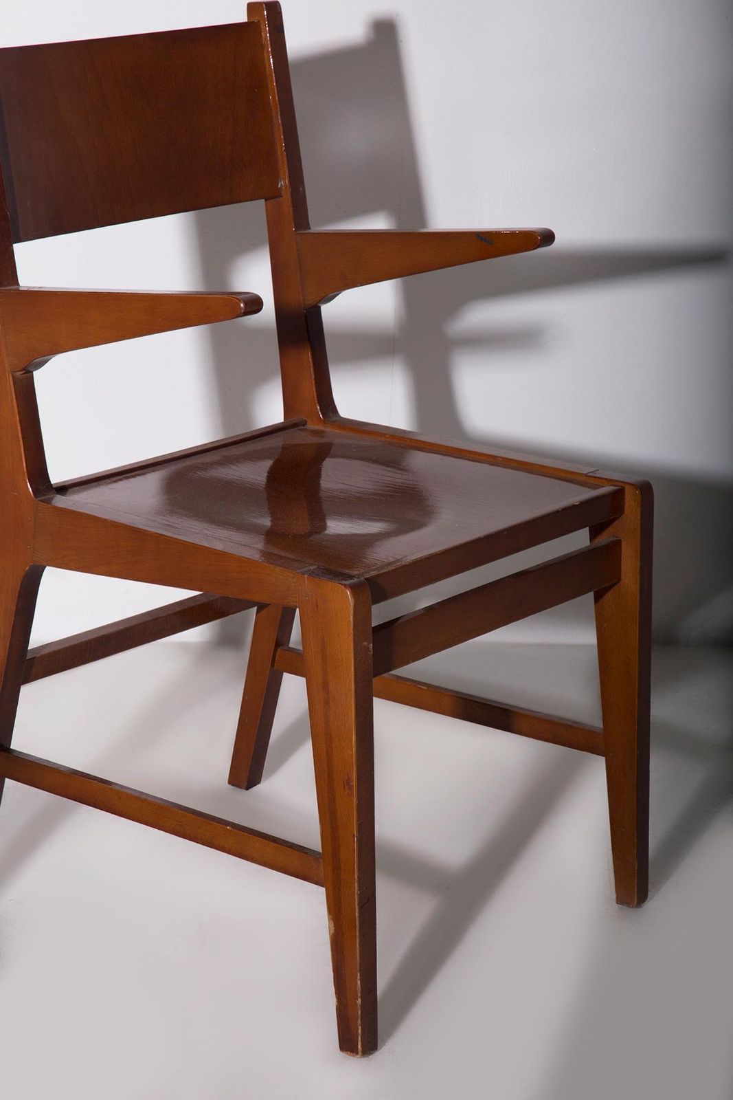Pair Of Wooden Chairs With Armrests photo buy