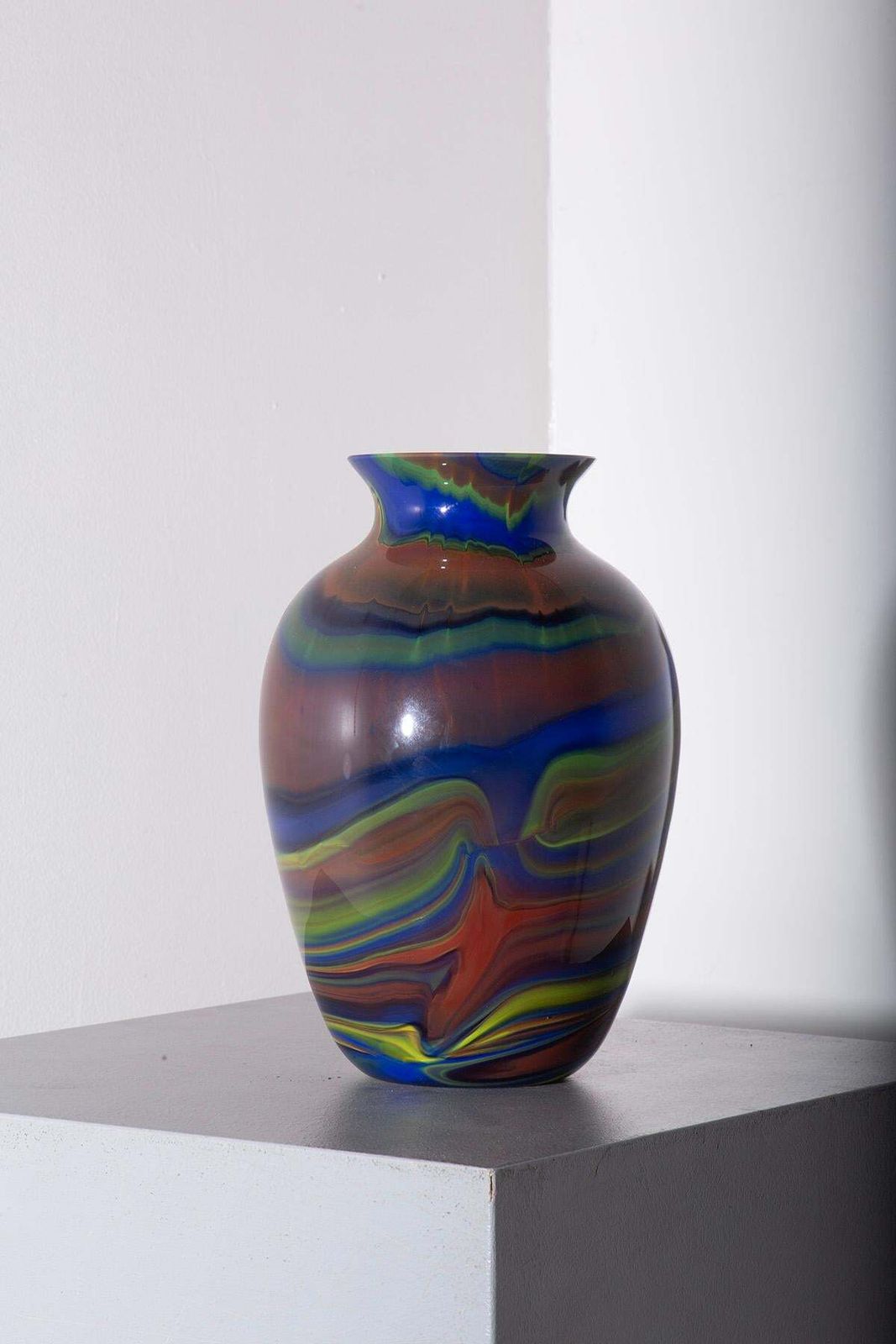 Postmodern Murano Glass Vase By Ottavio Missoni, Italy photo furniture