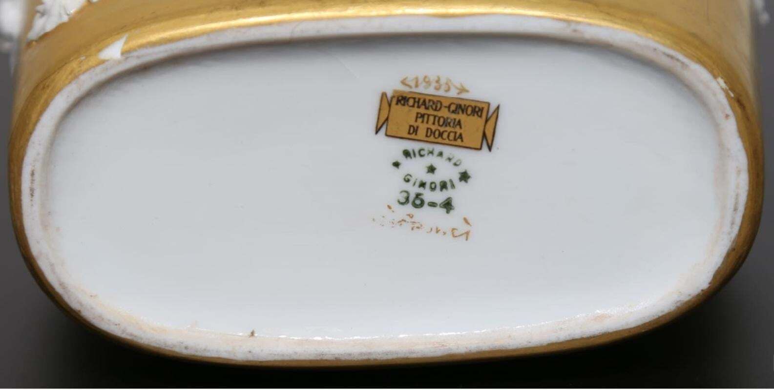 Gio Ponti Porcelain Bottle With Relief Decoration By Richard Ginori 1930s Italy photo Home Decor