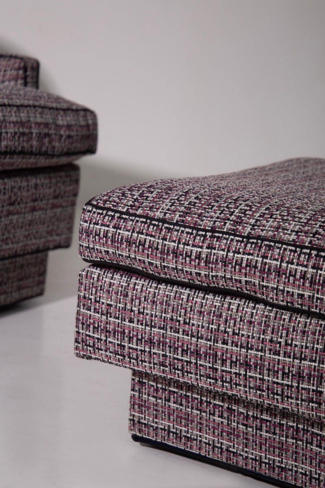 Hollywood Regency Style Armchair And Ottoman Set photo for sale