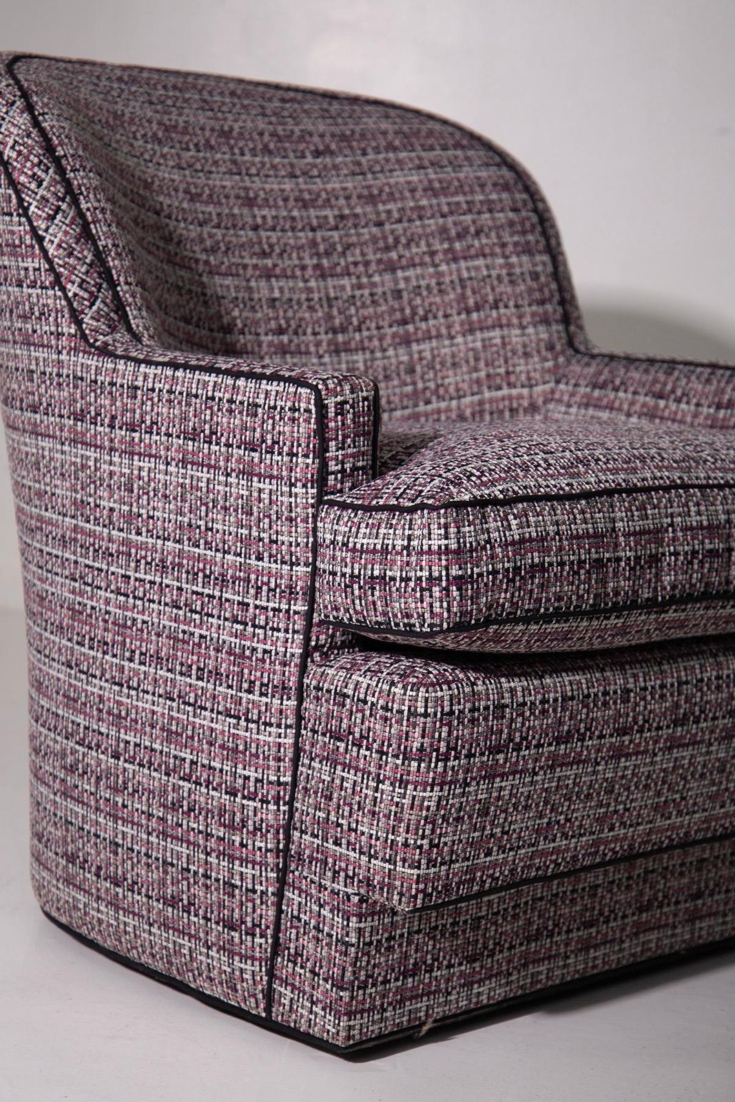 photo vinterior Hollywood Regency Style Armchair And Ottoman Set