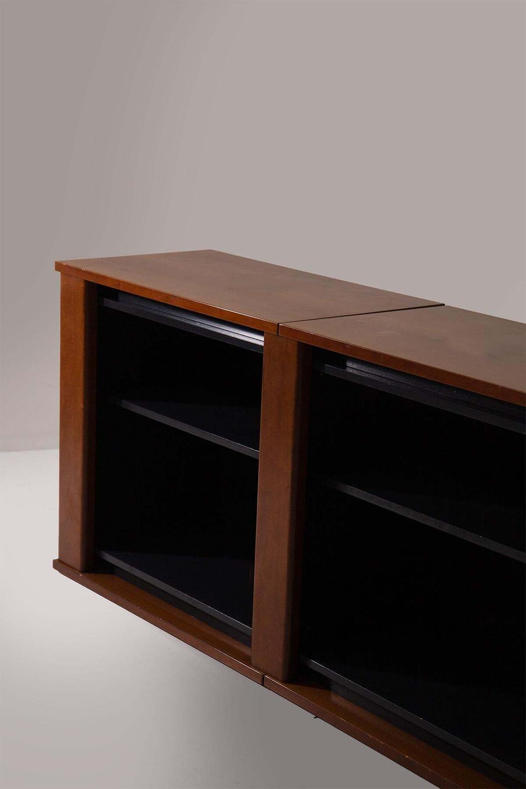 Wooden Sideboard With Built In Turntable photo vintage