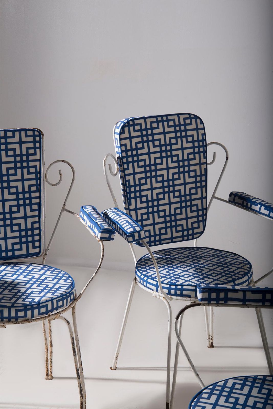 Italian Set Of Four Vintage Garden Chairs photo buy