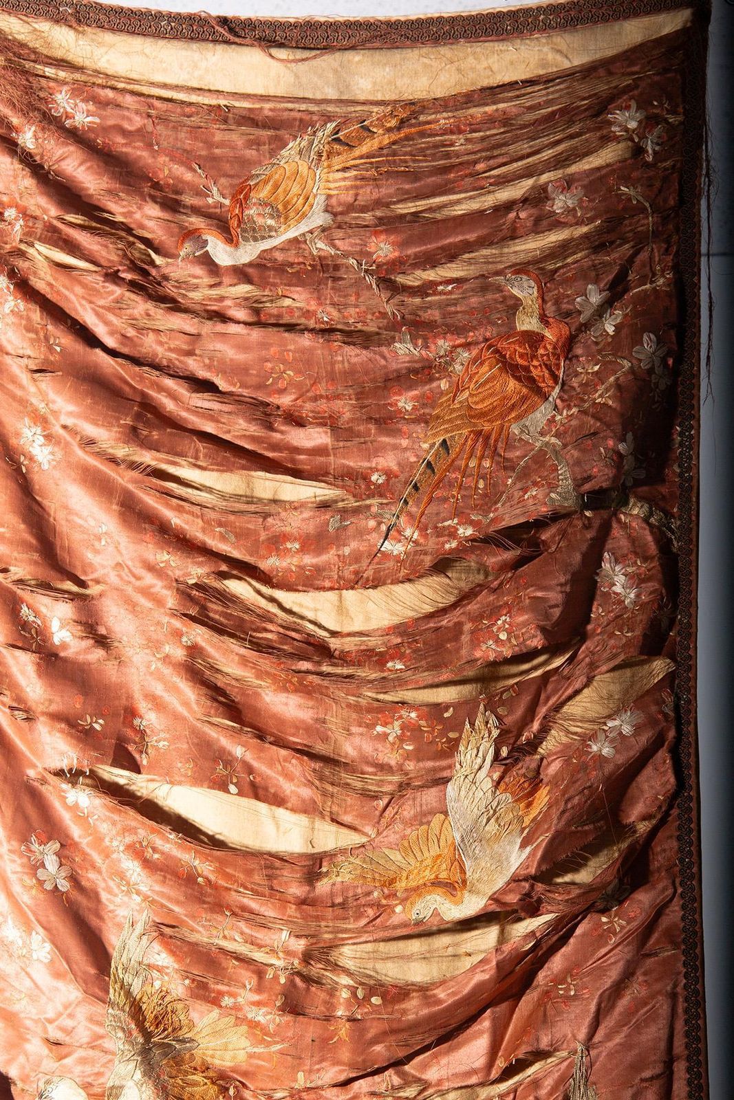 Pair Of Silk Blankets Or Embroideries, Qing Dynasty photo buy