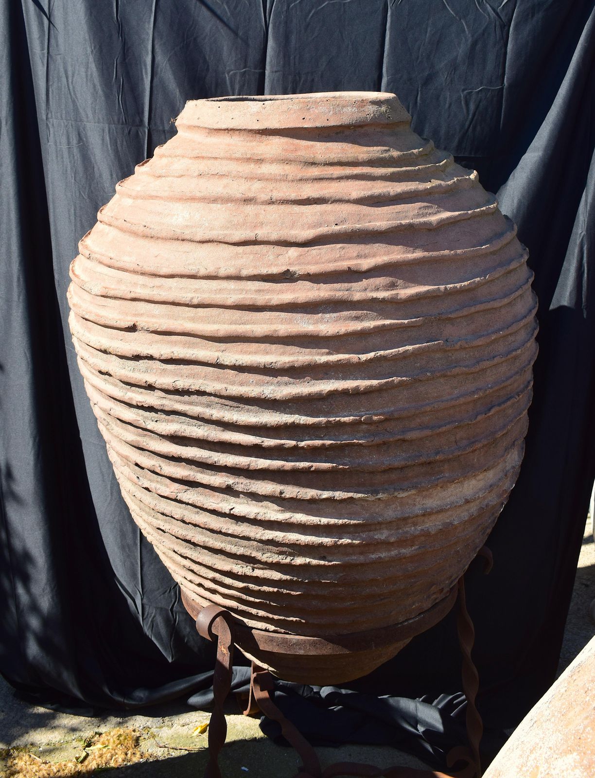 Antique Spanish Large Terracotta Vessel From The Late 19th Century photo for sale