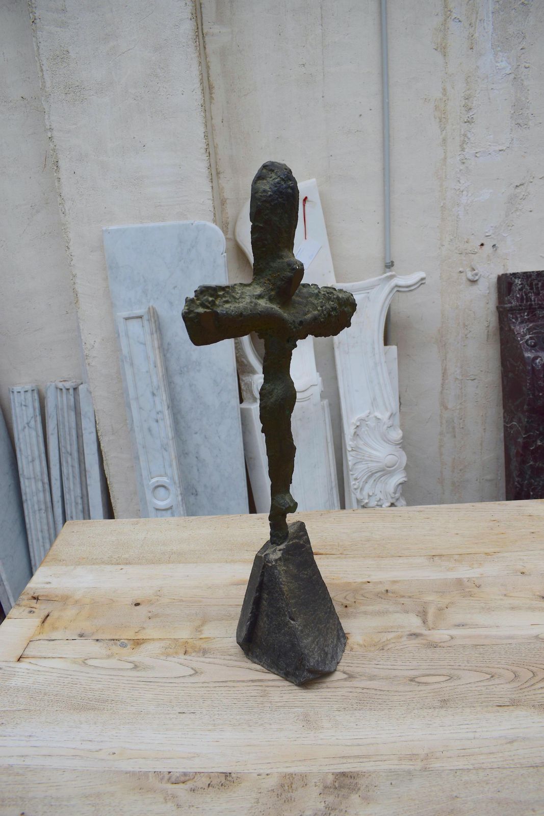 Sculptural Crucifixion By The Catalan Artist Xavier Ruscallleda photo Art