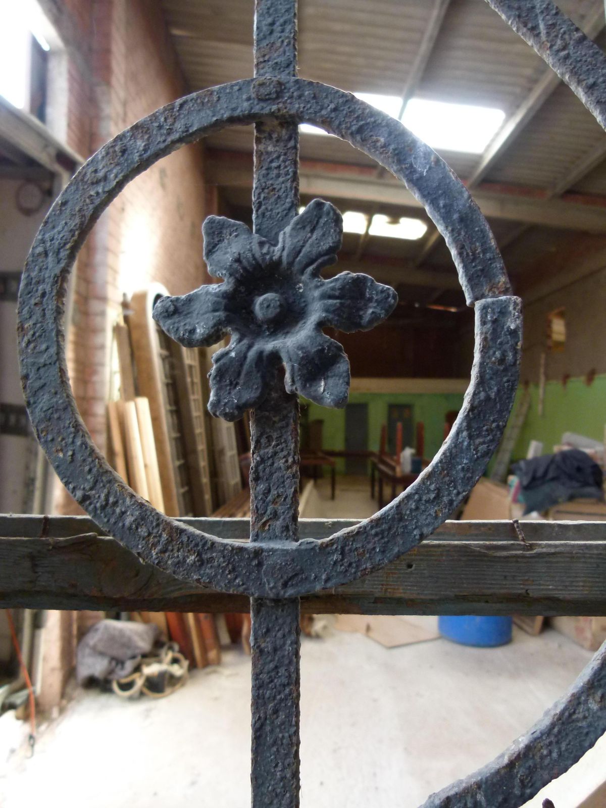 photo for sale 19th Century Wooden Double Front Door In Art Nouveau Style, Spain