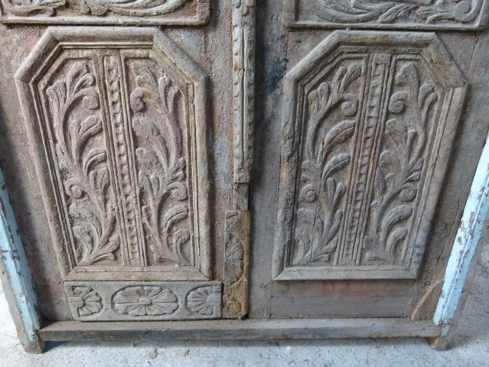 19th Century Wooden Double Front Door In Art Nouveau Style, Spain photo 5199.0