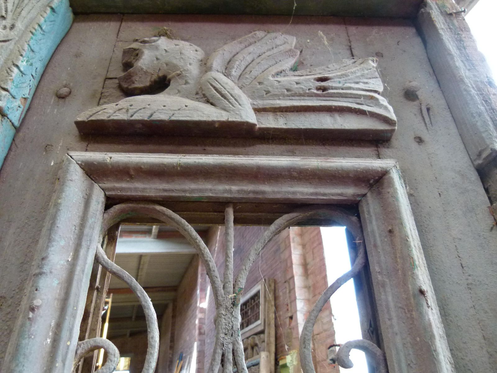 photo furniture 19th Century Wooden Double Front Door In Art Nouveau Style