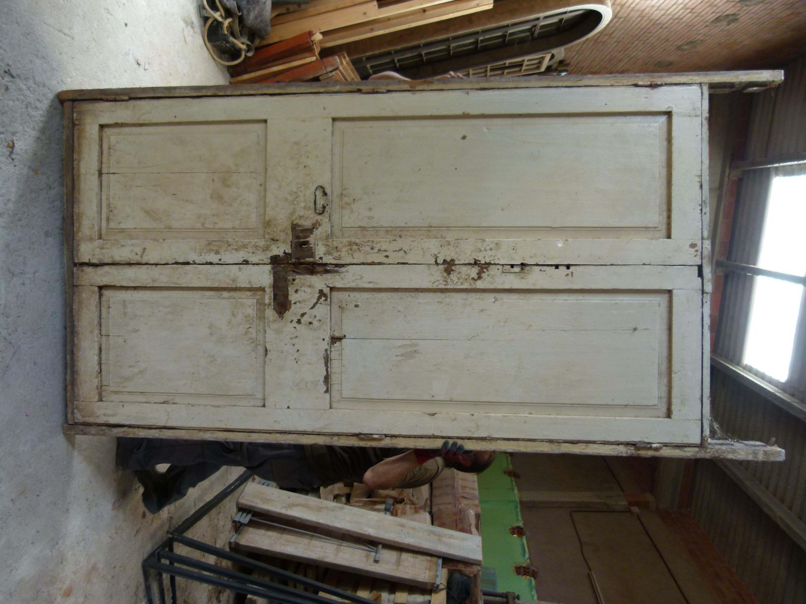 19th Century Double Front Door In Art Nouveau Style, Spain photo furniture
