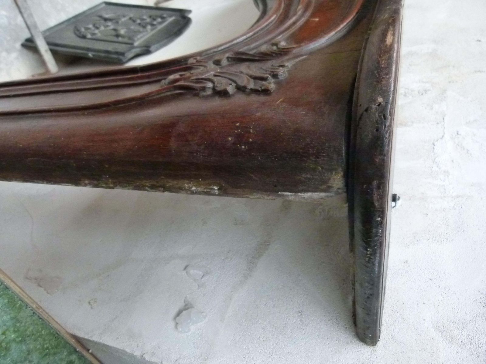 Louis XVI Style Wooden Carved Fireplace Mantel photo Home Fixtures