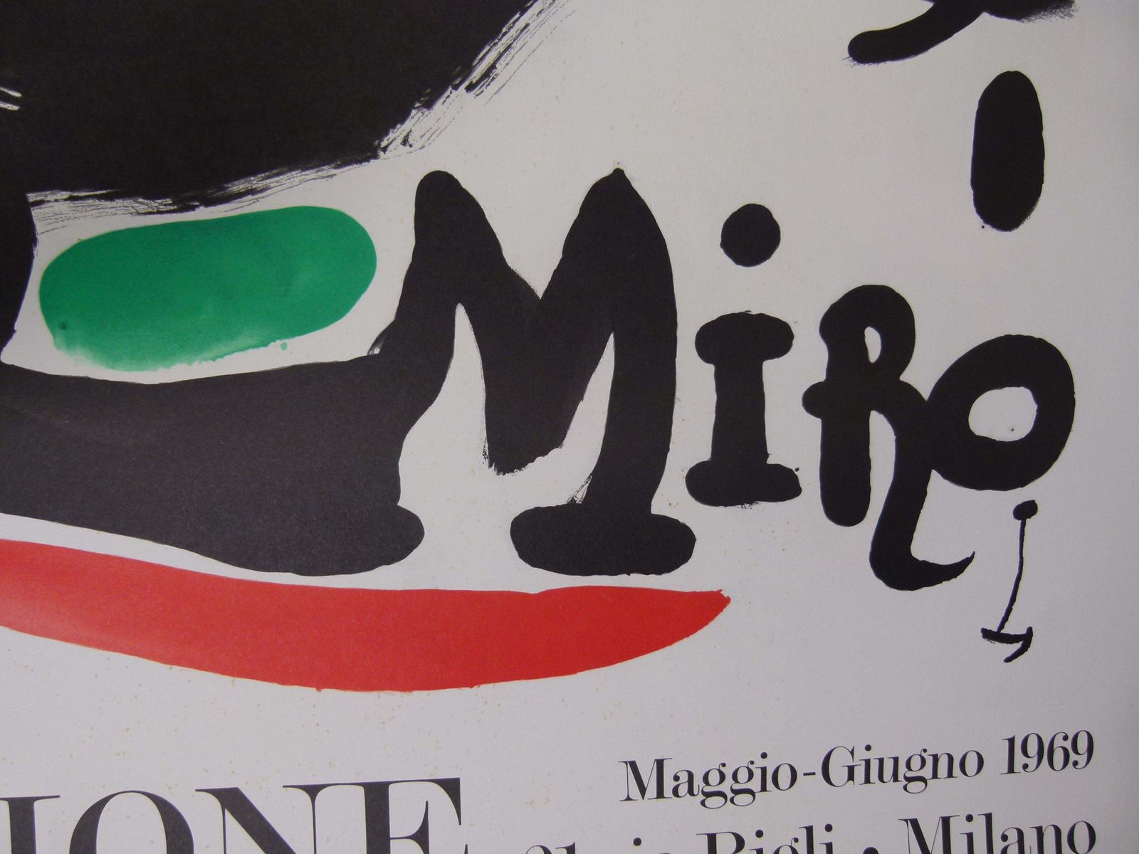 Joan Miró "Les Essències De La Terra" Poster From 1969 In Milan, Italy photo Art
