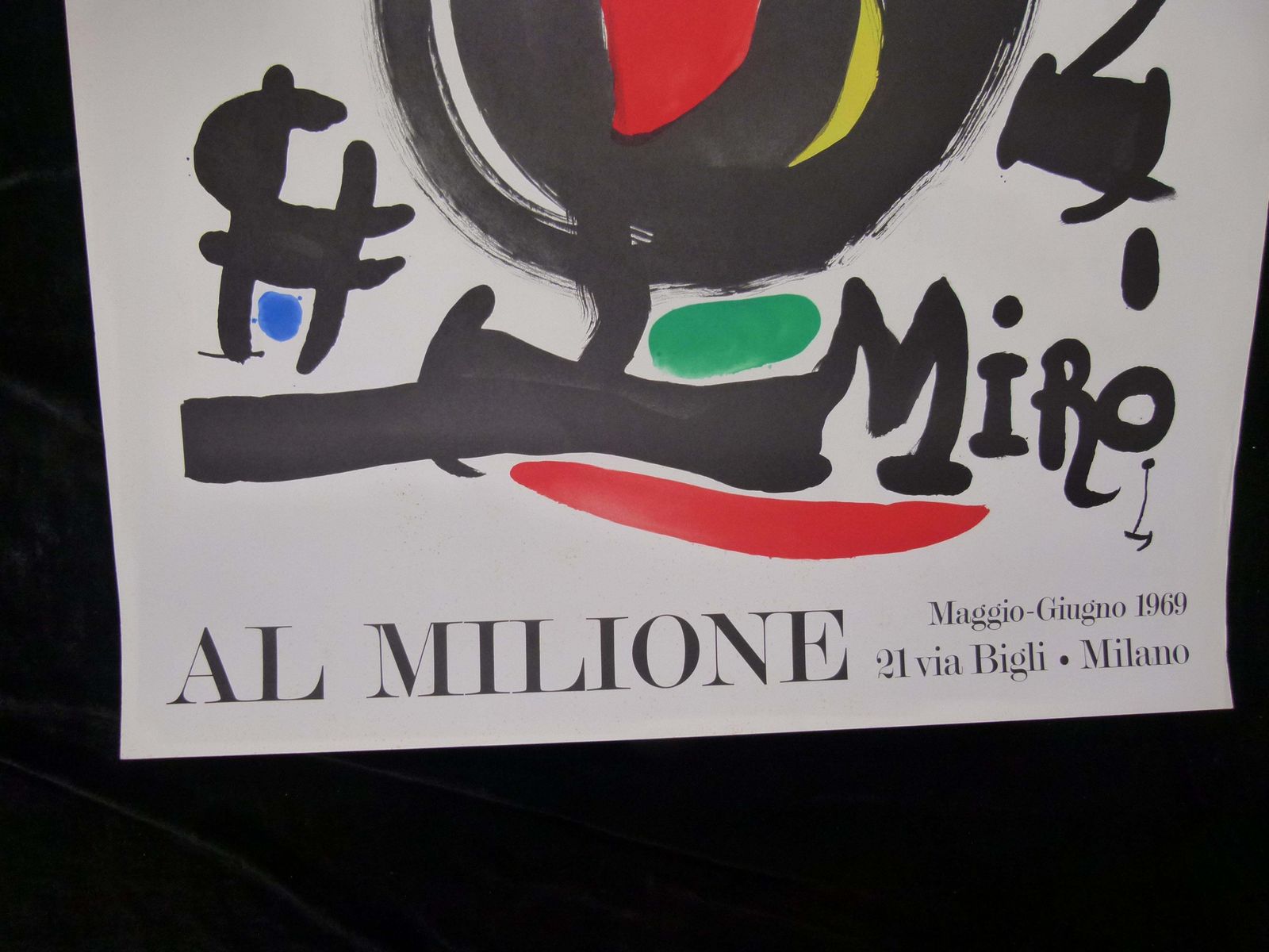 Joan Miró "Les Essències De La Terra" Poster From 1969 In Milan, Italy photo 477.0
