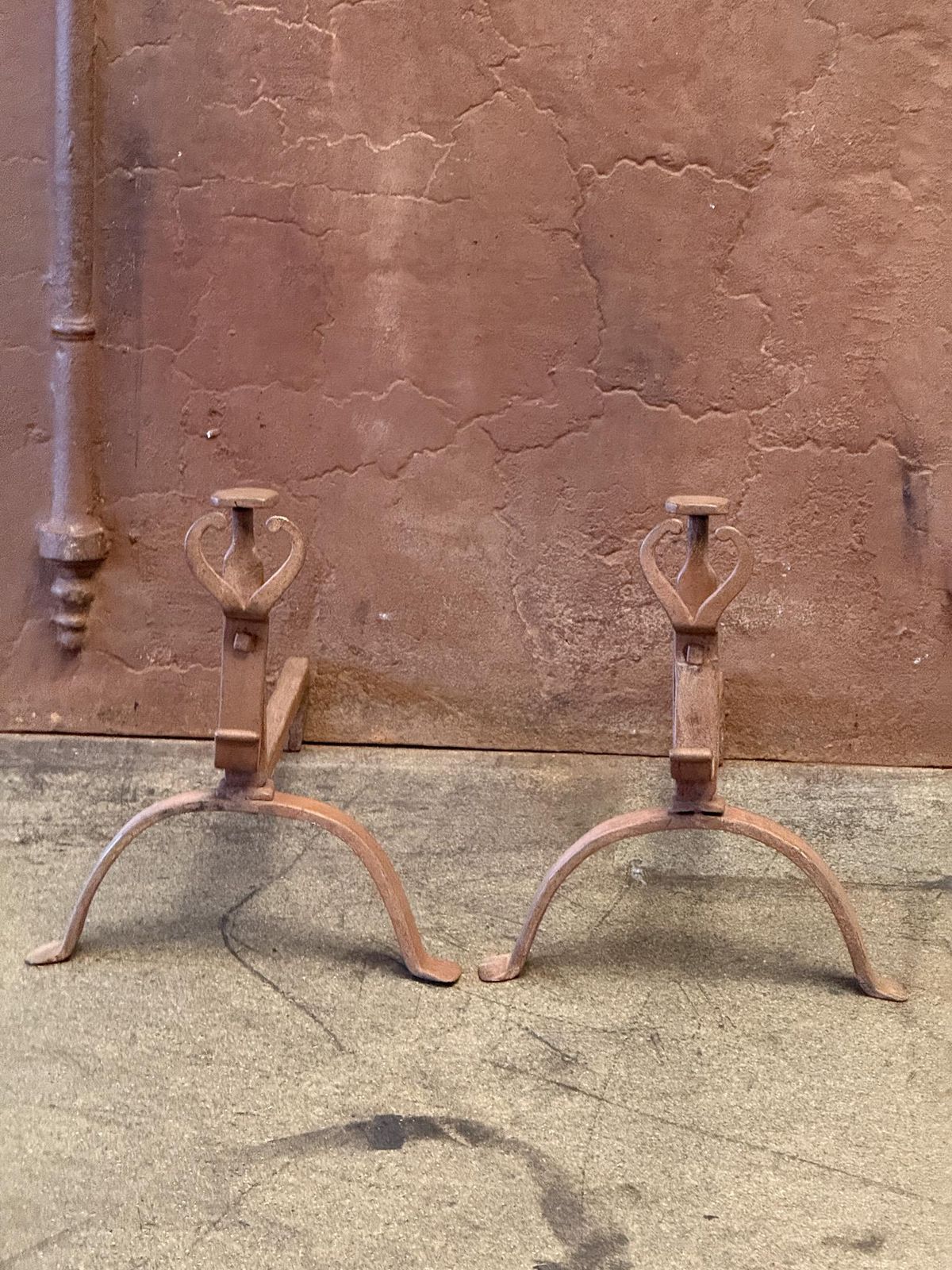 18th Century French Andirons Or Firedogs, Louis XV Period photo furniture