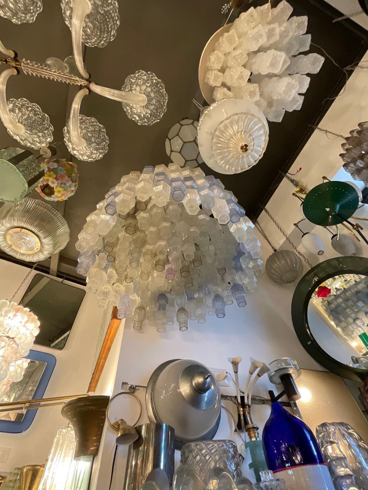 Seguso    Chandelier Murano Glass . Italy 1950 photo vinterior