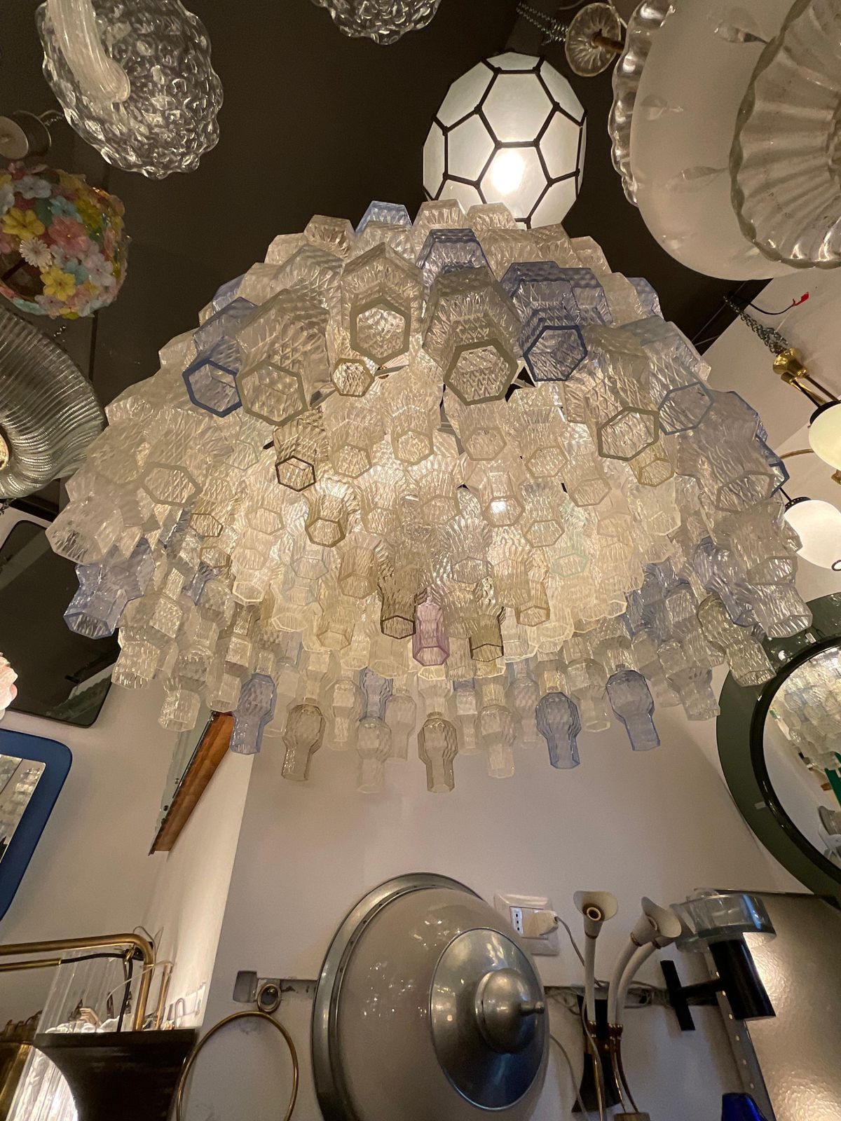 photo for sale Seguso    Chandelier Murano Glass . Italy 1950