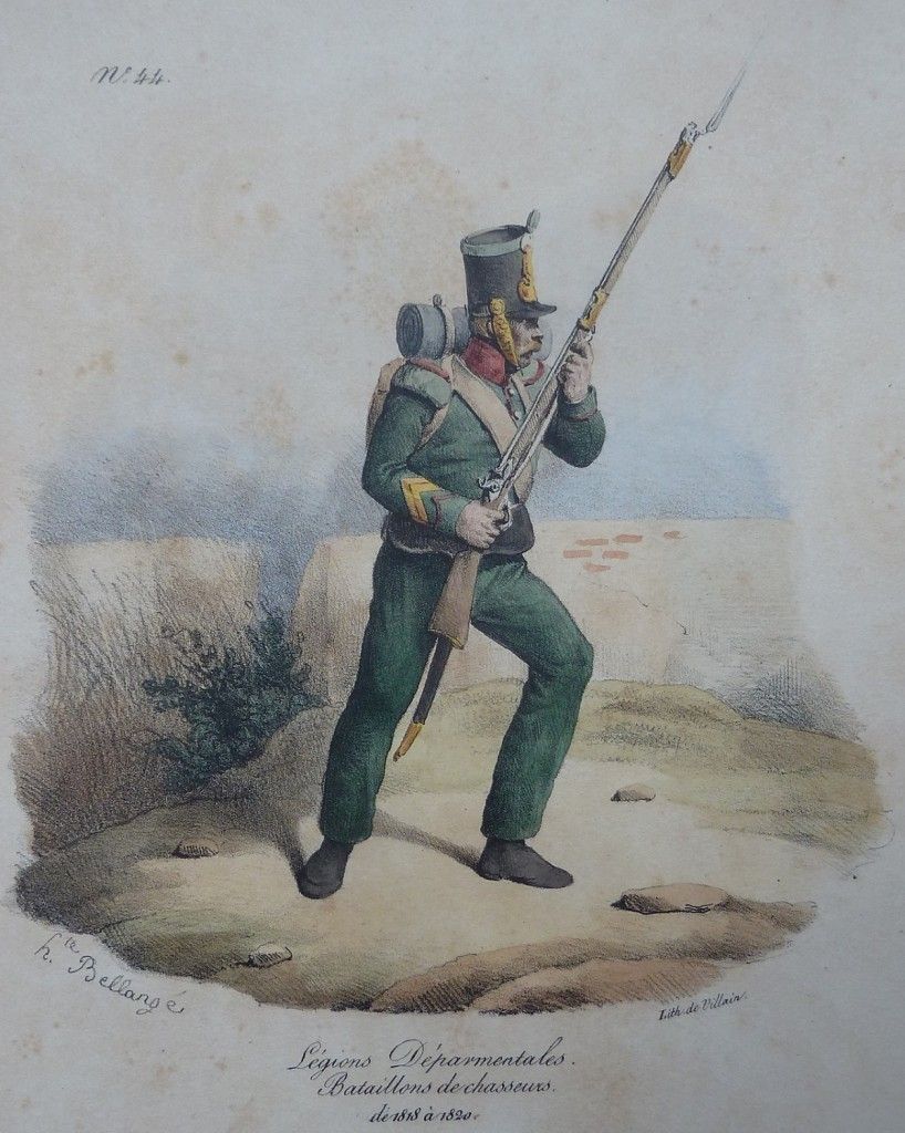 Deparmental Legions. Battalions Of Hunters From 1818 To 1820