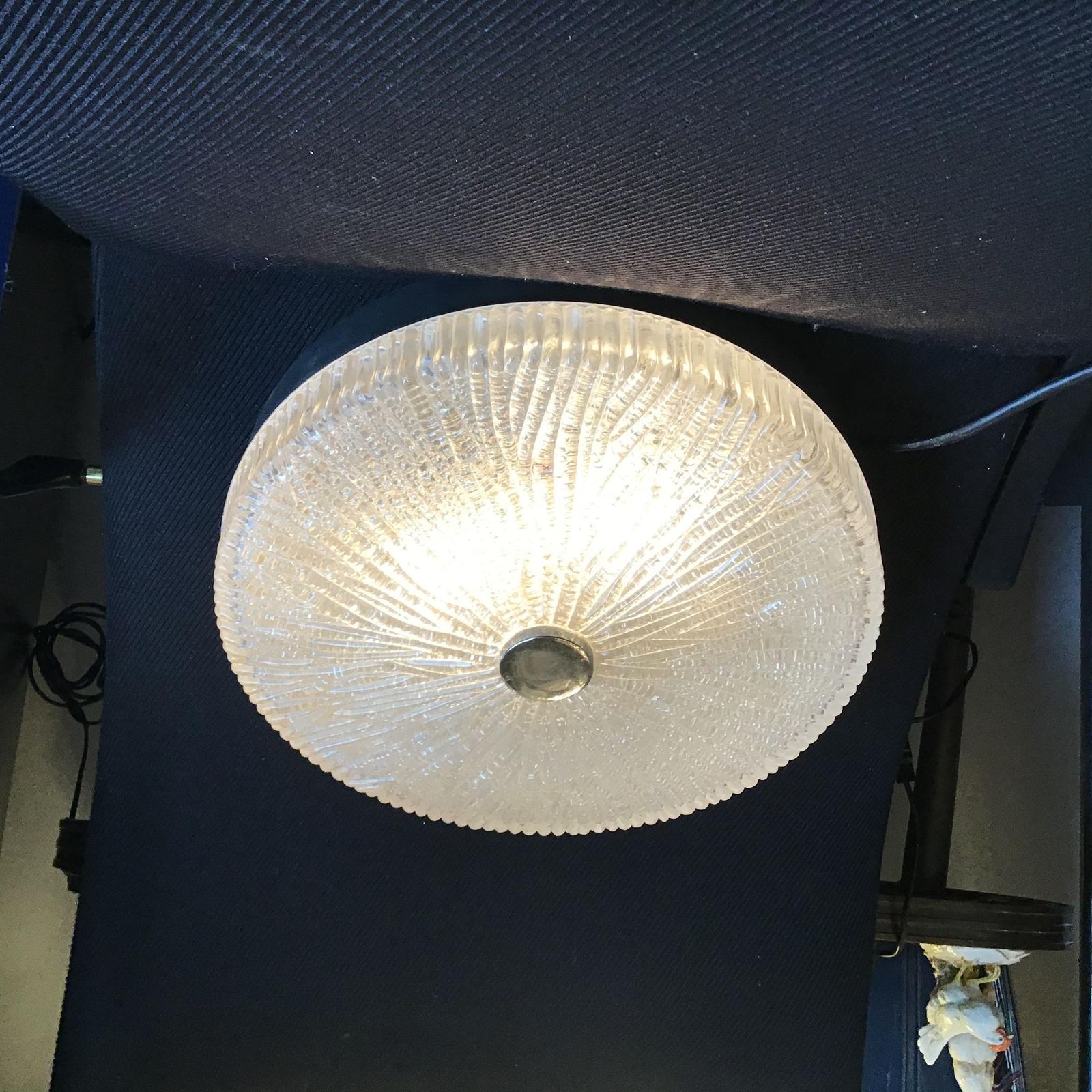 Venini Toni Zuccheri Ceiling Lamp/Appliques Murano Glass Metal Crome 1950 Italy photo buy