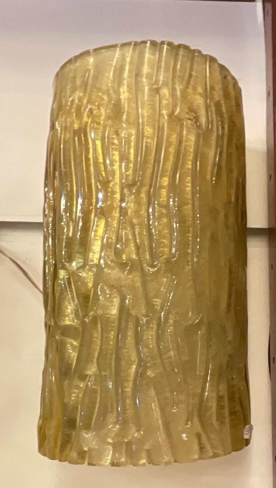 Venini   Toni Zuccheri    Pair Sconces   Gold Murano Glass   Italy 1950. photo vinterior