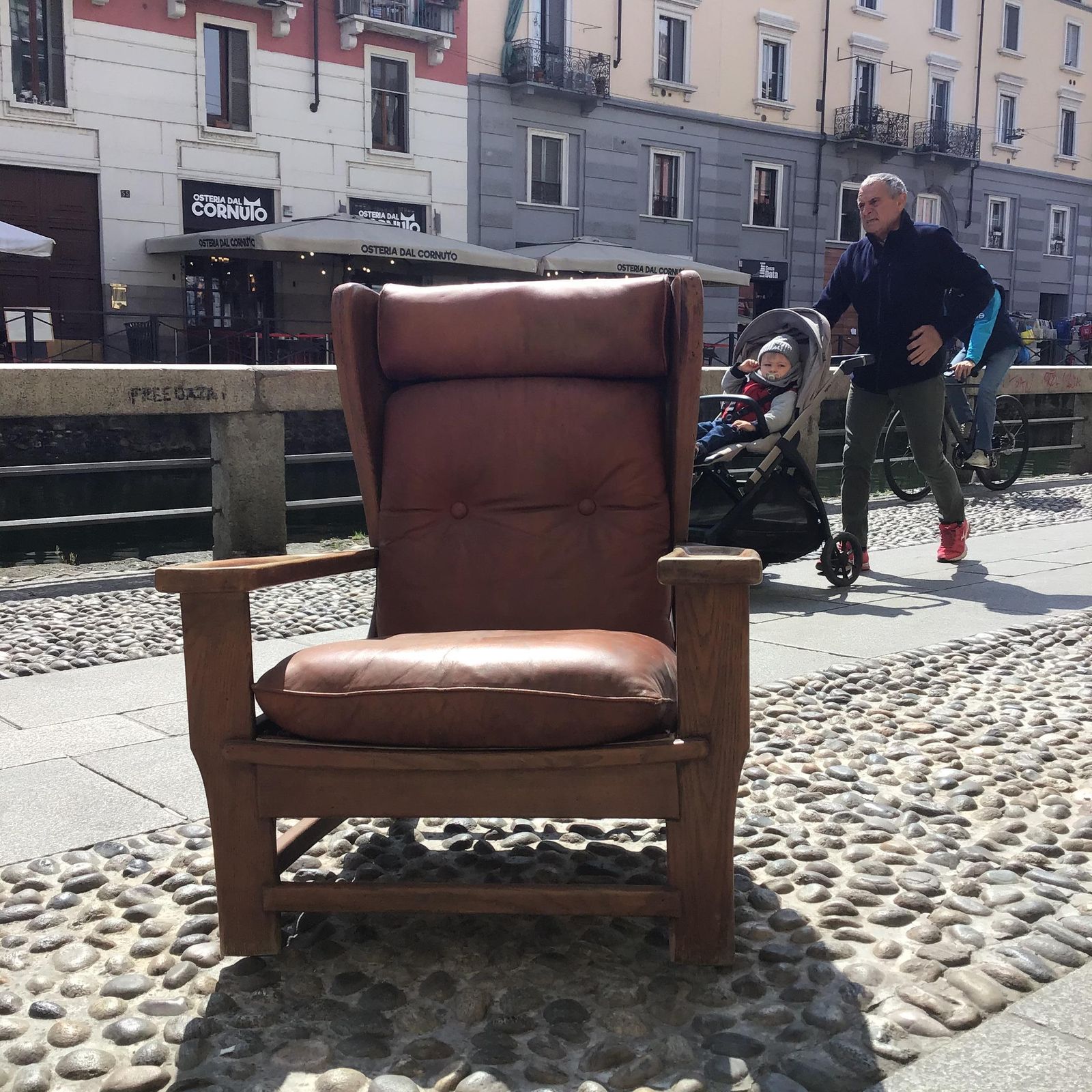 Percival Lafer "Stile" Armchair Wood Leather Iron 1960 Italy photo 5309.0