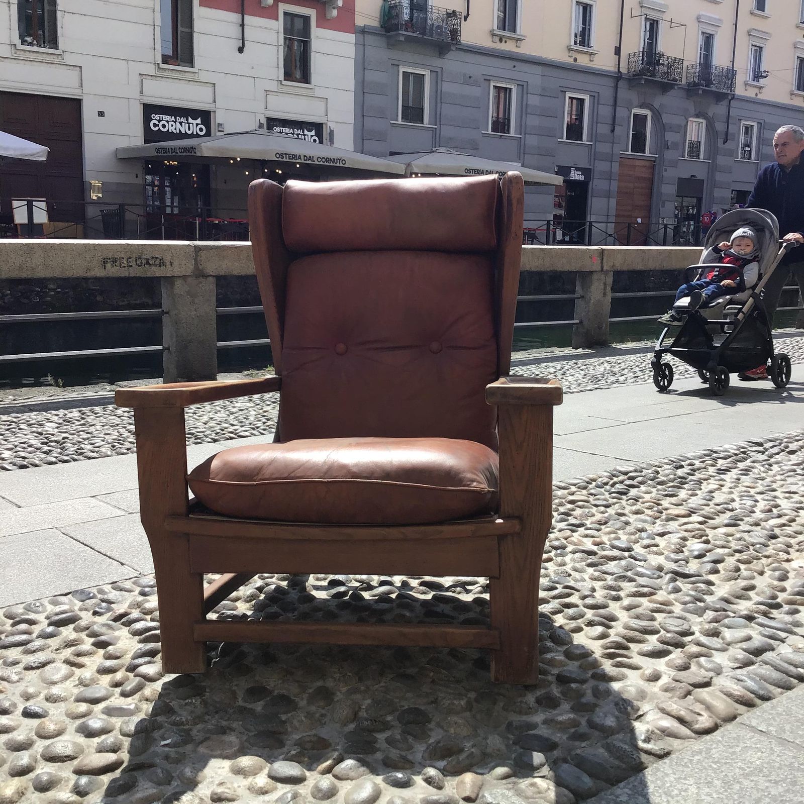 Percival Lafer "Stile" Armchair Wood Leather Iron 1960 Italy photo vinterior