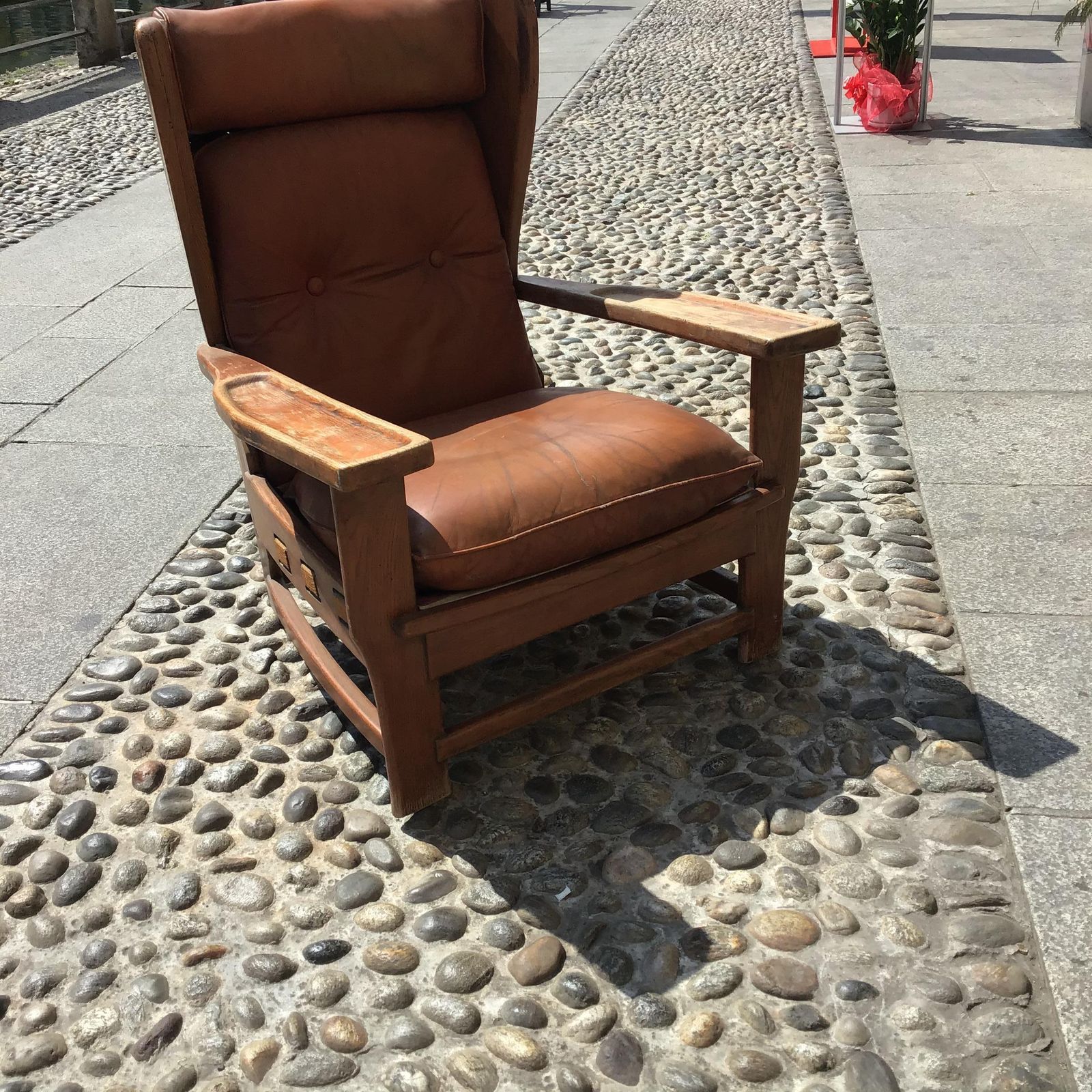 Percival Lafer "Stile" Armchair Wood Leather Iron 1960 Italy photo buy