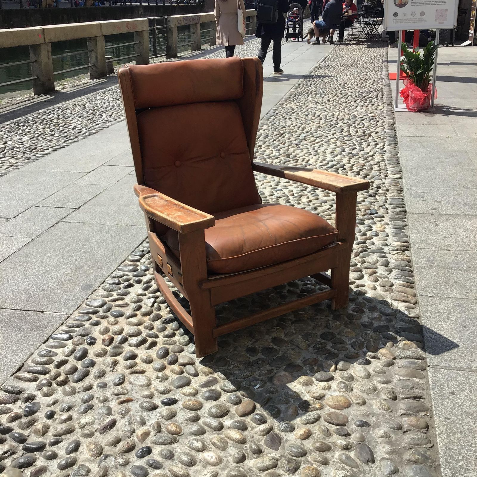 Percival Lafer "Stile" Armchair Wood Leather Iron 1960 Italy photo vintage