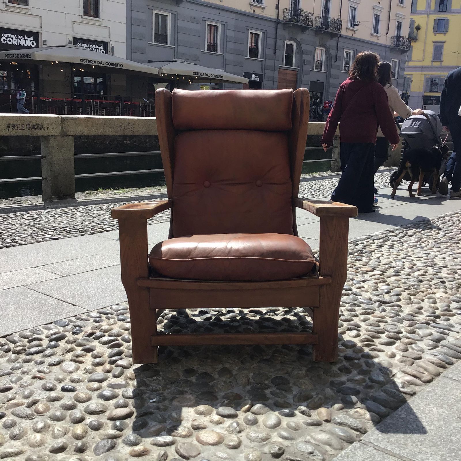 5309.0 Percival Lafer "Stile" Armchair Wood Leather Iron 1960 Italy photo