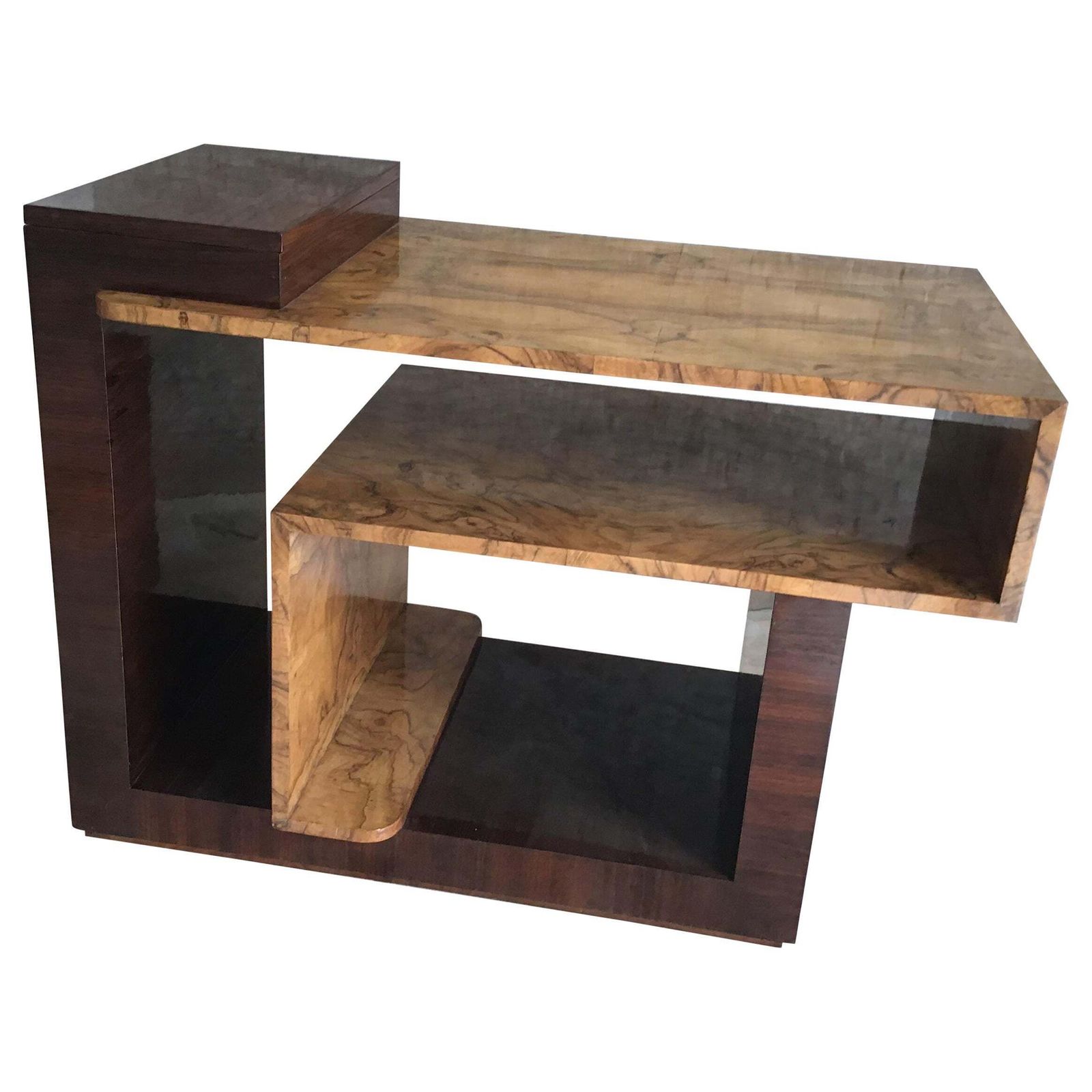 Osvaldo Borsani  Coffe Table/Etagere/Secretaire Wood Brass 1940 Italy