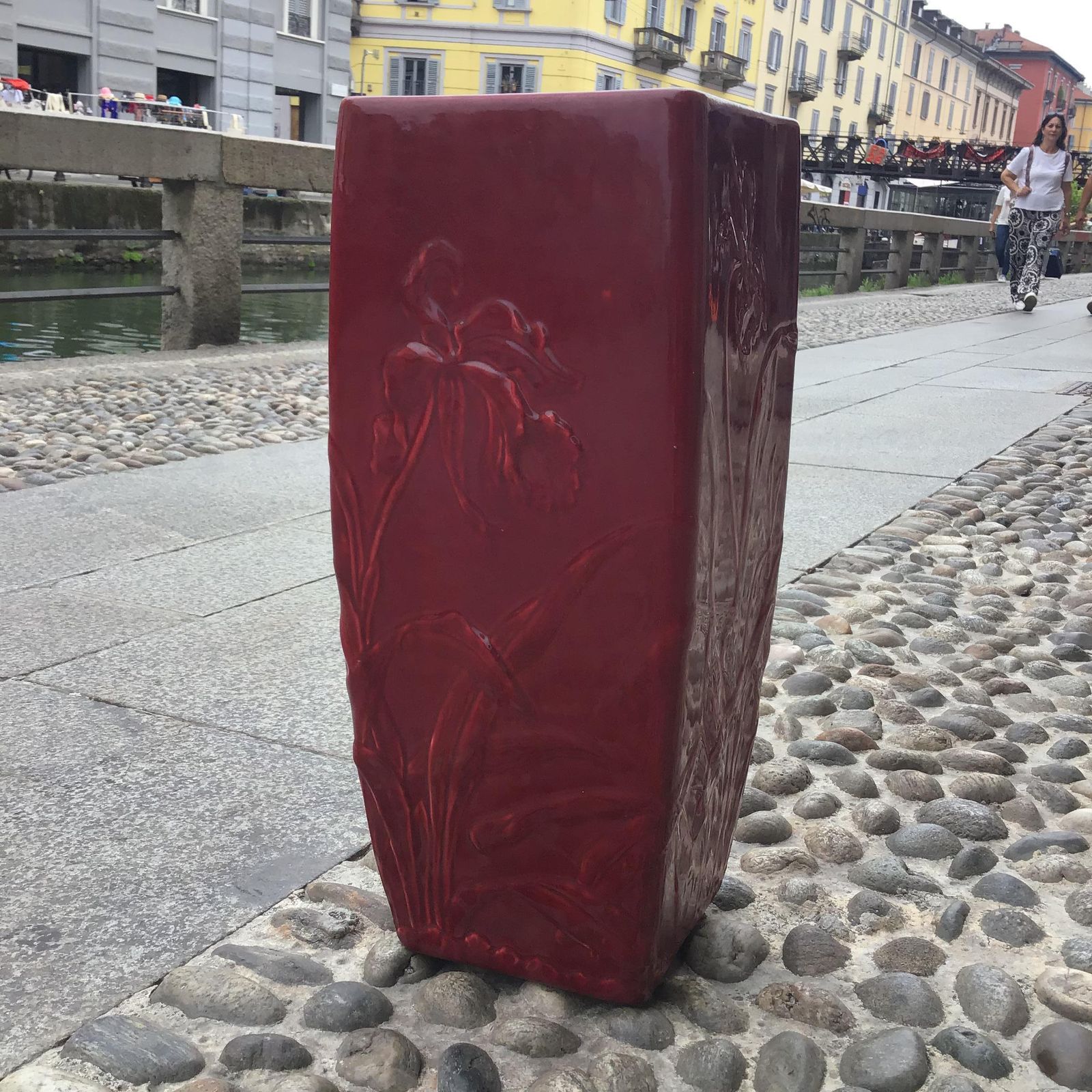 Guido Andlovitz Vase Portaombrelli Ceramica 1930 Italy photo vinterior