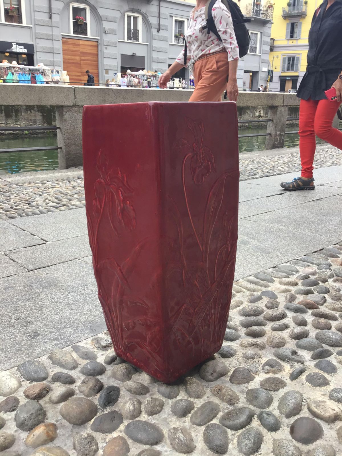 photo for sale Guido Andlovitz Vase Portaombrelli Ceramica 1930 Italy