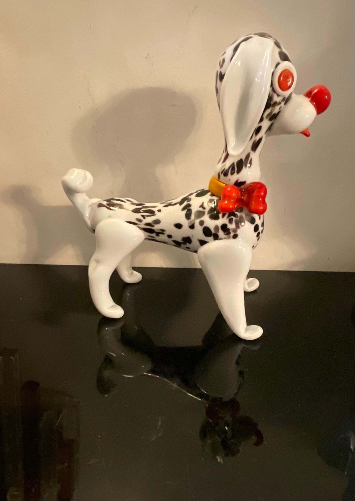 Cane Dalmata In Vetro Di Murano   Made In Italy 1970   Attribuito A Vistosi photo Home Decor